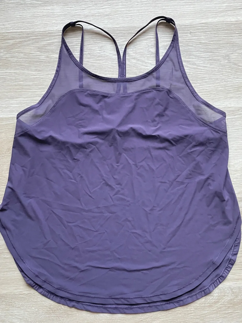 lululemon athletica Purple Strappy Mesh-Back Sports Tank